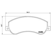 Plaquettes de Frein Kit, Frein à Disque Axial Avant pour Byd VW Amarok Song