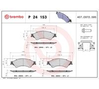 Plaquettes de Frein Kit, Frein à Disque Axial Avant pour Ford Asie & Oceanie