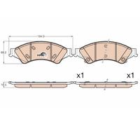 Plaquettes de Frein Kit, Frein à Disque Axial Avant pour Ford Australie Mazda