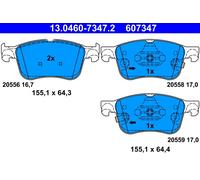 Plaquettes de Frein Kit, Frein à Disque Axial Avant pour Ford Focus Kuga - Puma