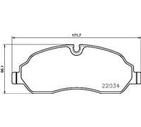 Plaquettes de Frein Kit, Frein à Disque Axial Avant pour Ford (JMC) Ford Aus