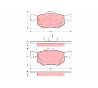 Plaquettes de Frein Kit, Frein à Disque Axial Avant pour Ford Monnaies Australie