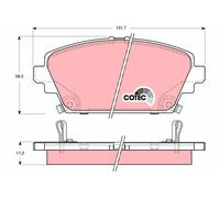 Plaquettes de Frein Kit, Frein à Disque Axial Avant pour Honda MG Accord Express