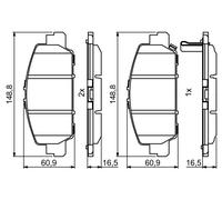 Plaquettes de Frein Kit, Frein à Disque Axial Avant pour Honda Odyssey Vezel