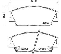 Plaquettes de Frein Kit, Frein à Disque Axial Avant pour Hyundai Kia Crète Sonet