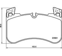 Plaquettes de Frein Kit, Frein à Disque Axial Avant pour Land Rover Defender HDD