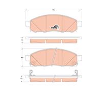 Plaquettes de Frein Kit, Frein à Disque Axial Avant pour Nissan (