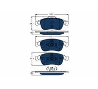Plaquettes de Frein Kit, Frein à Disque Axial Avant pour Renault Clio Captur