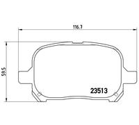 Plaquettes de Frein Kit, Frein à Disque Axial Avant pour Toyota Lexus Avalon
