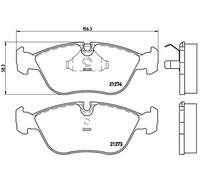 Plaquettes de Frein Kit, Frein à Disque Axial Avant pour Volvo - 850 C70 S70