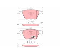 Plaquettes de Frein Kit, Frein à Disque Axial Avant pour Volvo Asie S60 S80