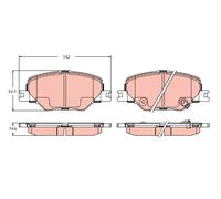 Plaquettes de Frein Kit, sur le disque Axial avant pour OPEL VAUXHALL INSIGNIA