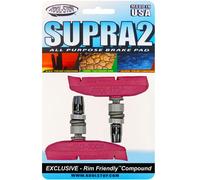 Plaquettes de frein Kool-Stop T3 Supra 2 V-Brake pour jantes en aluminium, rose