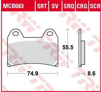 Jeu de plaquettes de frein TRW MCB683
