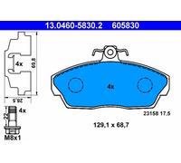 PLAQUETTES DE FREIN LAND ROVER P. FREELANDER 1.8-2.5 V6 4X4 98-06