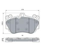 BOSCH 0 986 424 073 Plaquettes de frein