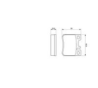 BOSCH - Jeu de 4 plaquettes de frein 0 986 424 358 - Réf. 0986424358