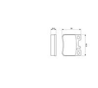 Bosch Jeu de 4 plaquettes de frein à disque 0 986 424 358 pour Mercedes-Benz 124