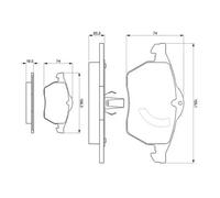Bosch Jeu de plaquettes de frein 0 986 424 360 – avant