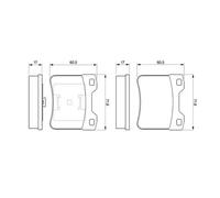 Bosch Plaquettes de frein 0 986 424 411 – Avant – Jeu de 4 (ECE‑R90)