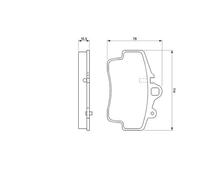 Bosch – Jeu de 4 plaquettes de frein – 0 986 424 570 – Réf. 0986424570
