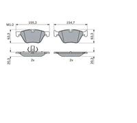 Plaquettes de frein Low-Metallic 0 986 424 621 BOSCH
