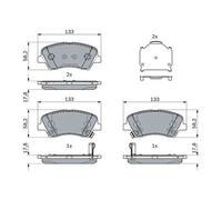 BOSCH 0 986 424 952 Plaquettes de frein
