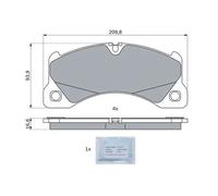 BOSCH 0 986 424 970 Plaquettes de frein