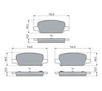 BOSCH 0 986 460 086 Plaquettes de frein