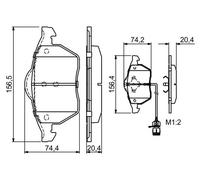 Bosch Plaquettes de frein 0 986 460 937 pour Audi 100 C4 A trois volumes A6 C4