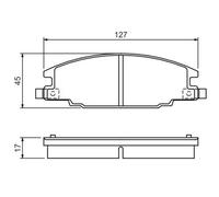 Bosch Plaquettes de frein 0 986 460 960 pour ISUZU OPEL