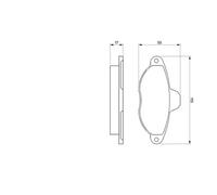 Bosch Plaquettes de frein 0 986 460 968 pour Fiat Cinquecento / Cinquecento Van