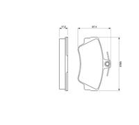 Bosch Jeu de 4 plaquettes de frein 0 986 460 989 - frein à disque - Réf. 0986460989