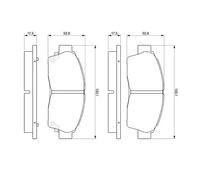 Bosch Plaquettes de frein Avant BP574 - 0 986 461 123 - Sans cuivre, ECE-R90 - Jeu de 4