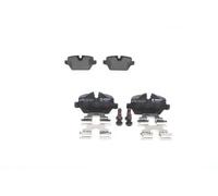 Bosch Plaquettes de frein arrière BP1181 – ECE‑R90, sans cuivre, jeu de 4 avec accessoires