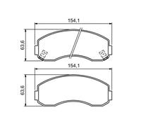 Bosch Plaquettes de frein 0 986 494 314 pour KIA K2700 – Essieu avant – Jeu de 4