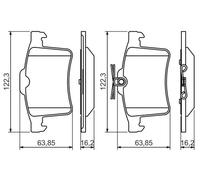 Plaquettes de frein 0 986 494 480 BOSCH pour JAGUAR XF I XK II Coupé XJ