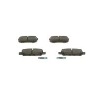 Bosch Plaquettes de frein arrière BP1421 – Sans cuivre, ECE-R90, anti-bruit/poussière – Jeu de 4