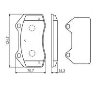 Bosch Plaquettes de frein 0 986 494 551 pour Renault Alpine
