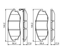 Kit de plaquettes de frein, frein à disque BOSCH 0 986 495 353