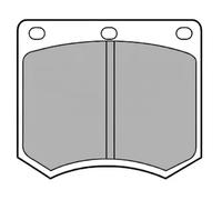 Plaquettes de frein LP154 DELPHI pour FORD TRIUMPH LOTUS MORGAN