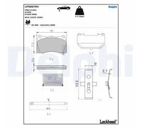 DELPHI LP5007EV Plaquettes de frein