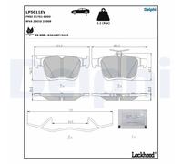 DELPHI LP5011EV Plaquettes de frein