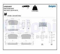 Plaquettes de frein LP5034EV DELPHI pour TESLA MODEL 3 MODEL Y
