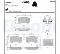 Plaquettes de frein LP5038EV DELPHI pour RENAULT ZOE