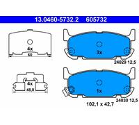 PLAQUETTES DE FREIN MAZDA T. MX-5 1.6-1.8 16V 00-05