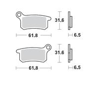 Plaquettes de frein MOTO-MASTER métal fritté 094611