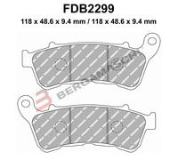 PLAQUETTES DE FREIN MOTO POUR FDB2299ST HARLEY DAVIDSON XL 883 L 14>17 ANT.