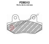 PLAQUETTES DE FREIN MOTO POUR FDB312P HONDA CH ELITE/SPACY 125 98>98 GT COMET...