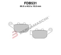 PLAQUETTES DE FREIN MOTO POUR FDB531EF HONDA VTR 250 98>09 NX DOMINATOR 650 8...